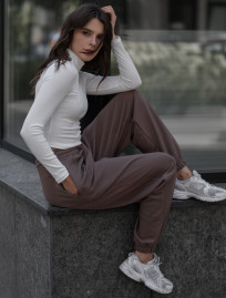 Damskie dresy sportove Staff brown oversize