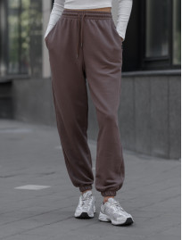 Damskie dresy sportove Staff brown oversize
