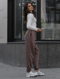 Damskie dresy sportove Staff brown oversize
