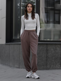Damskie dresy sportove Staff brown oversize
