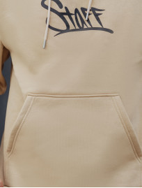 Bluza Staff logo colorblock beige fleece