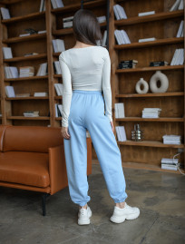 Damskie dresy Staff ou logo light blue