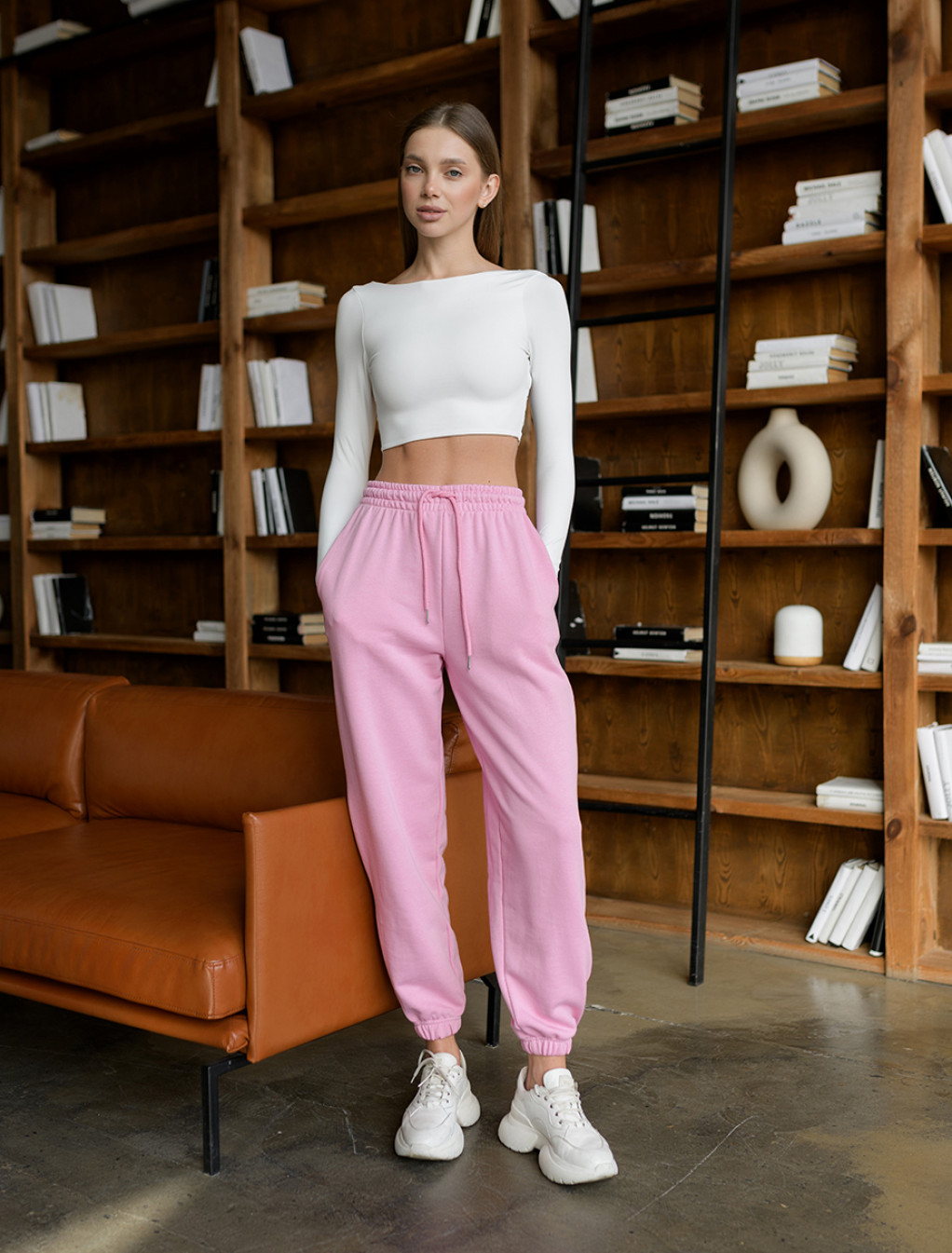 Damskie dresy Staff pink oversize