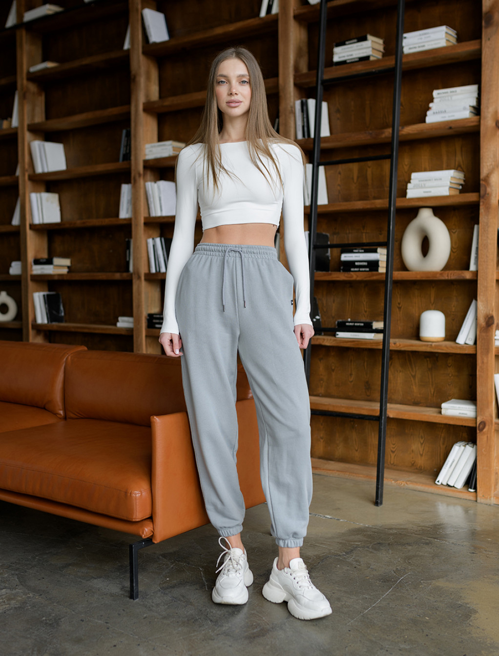 Damskie dresy Staff gray oversize