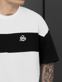 Komplet koszulka + spodenki Staff ft black & white oversize