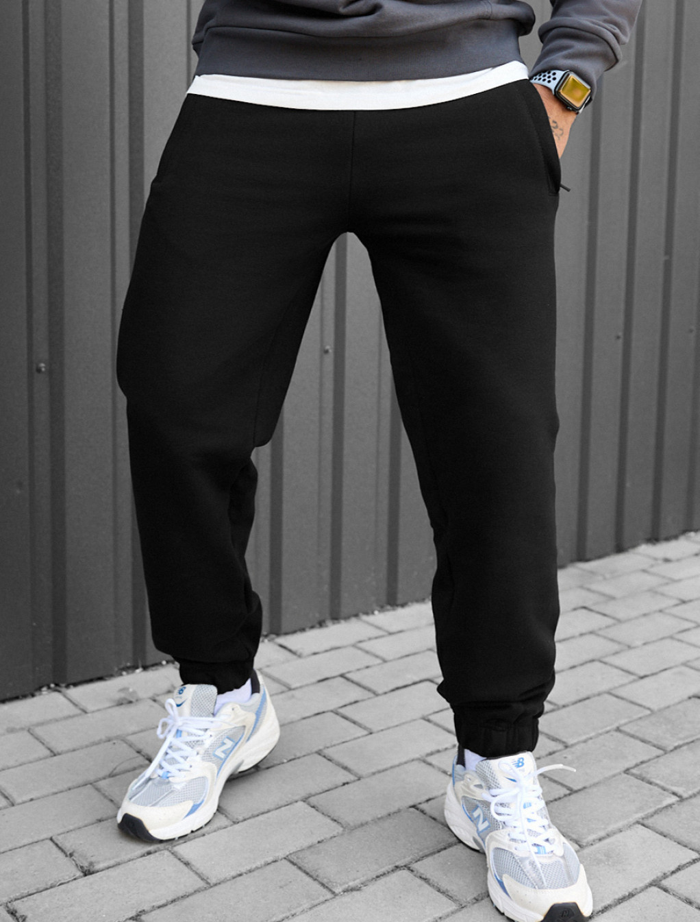 Spodnie dresowe Staff mil black