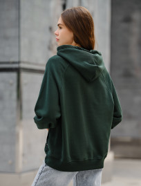 Damska bluza z kapturem Staff green logo oversize