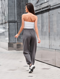Spodnie sportowe Staff flexi dark gray