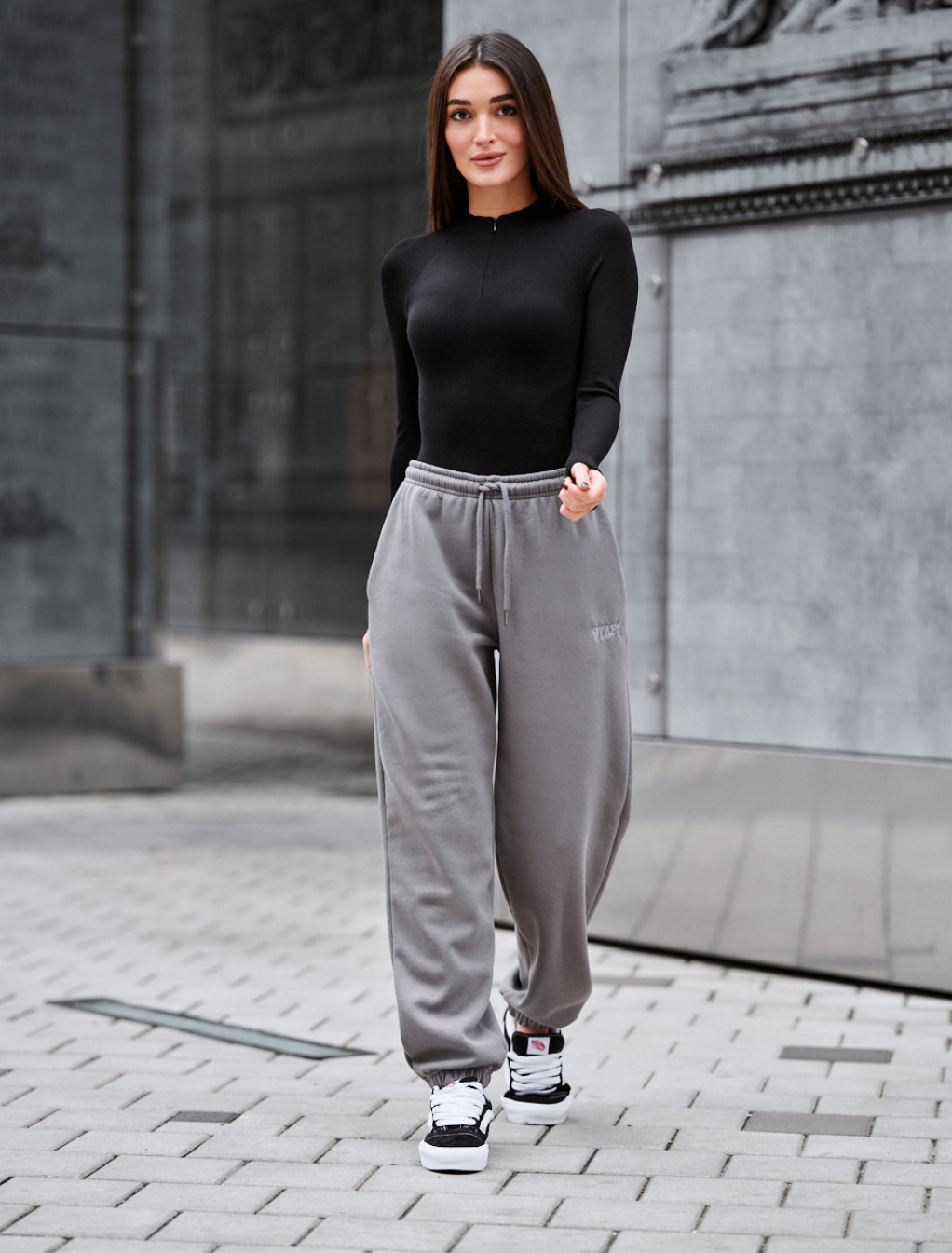 Spodnie dresowe Staff nova gray fleece