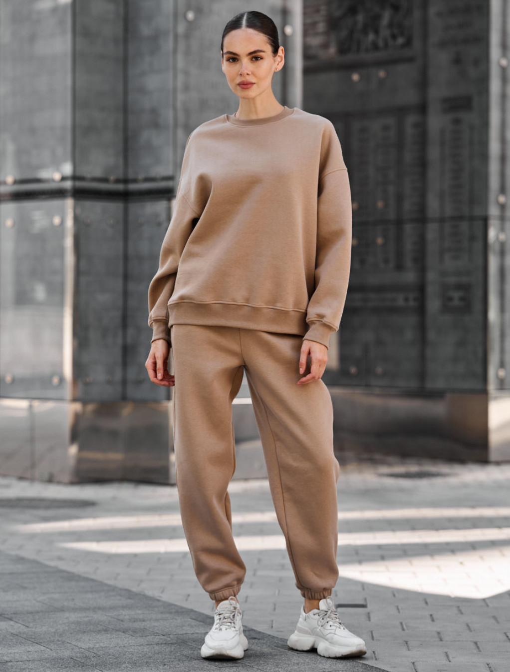 Damski dres Staff kora light brown oversize fleece