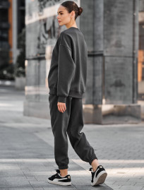 Damski dres Staff kora dark gray oversize fleece