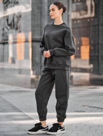 Damski dres Staff kora dark gray oversize fleece