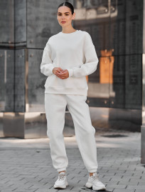 Damski dres Staff kora white oversize fleece