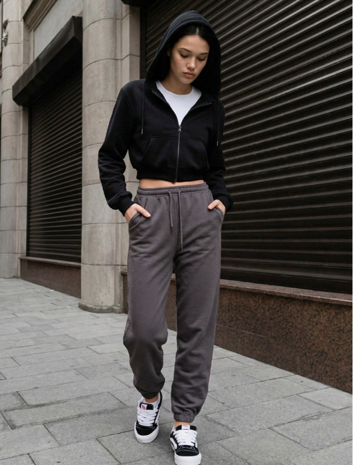 Spodnie dresowe Staff yo gray logo