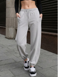 Spodnie dresowe Staff yo light gray logo