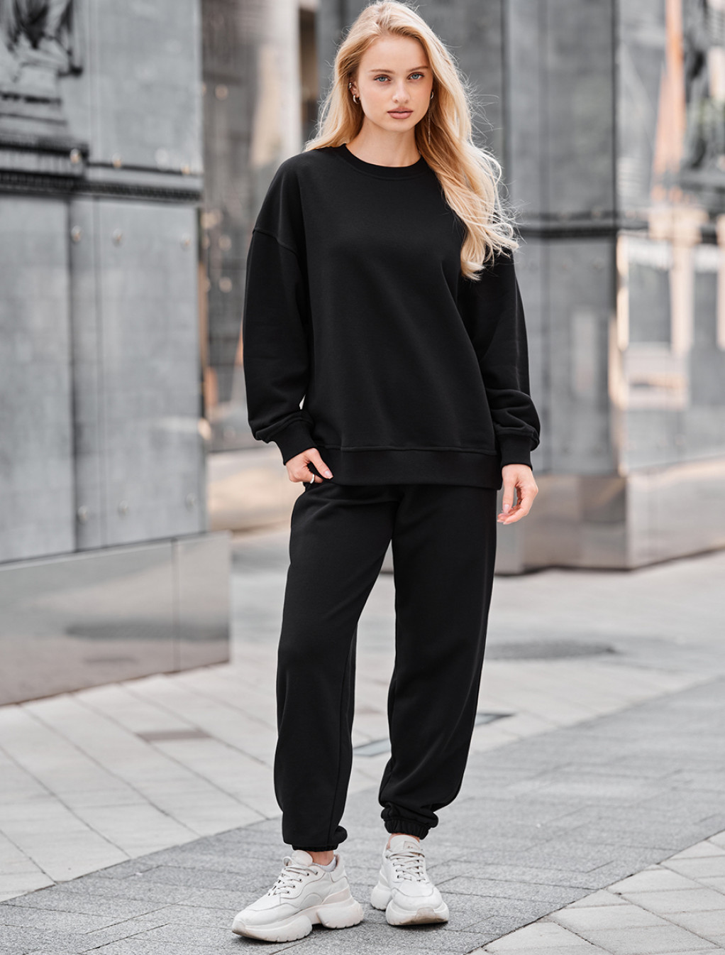 Damski dres sportowy Staff fa black oversize