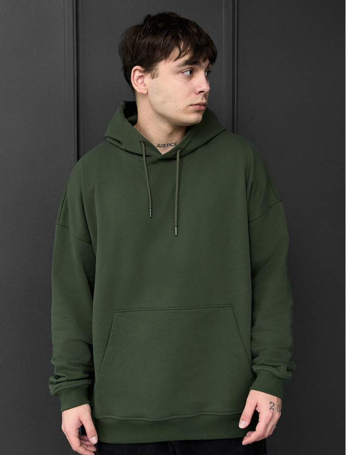 Bluza z kapturem Staff khaki oversize
