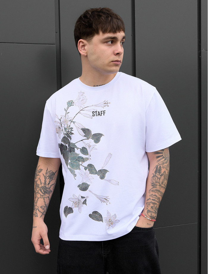 Koszulka Staff logo & flowers