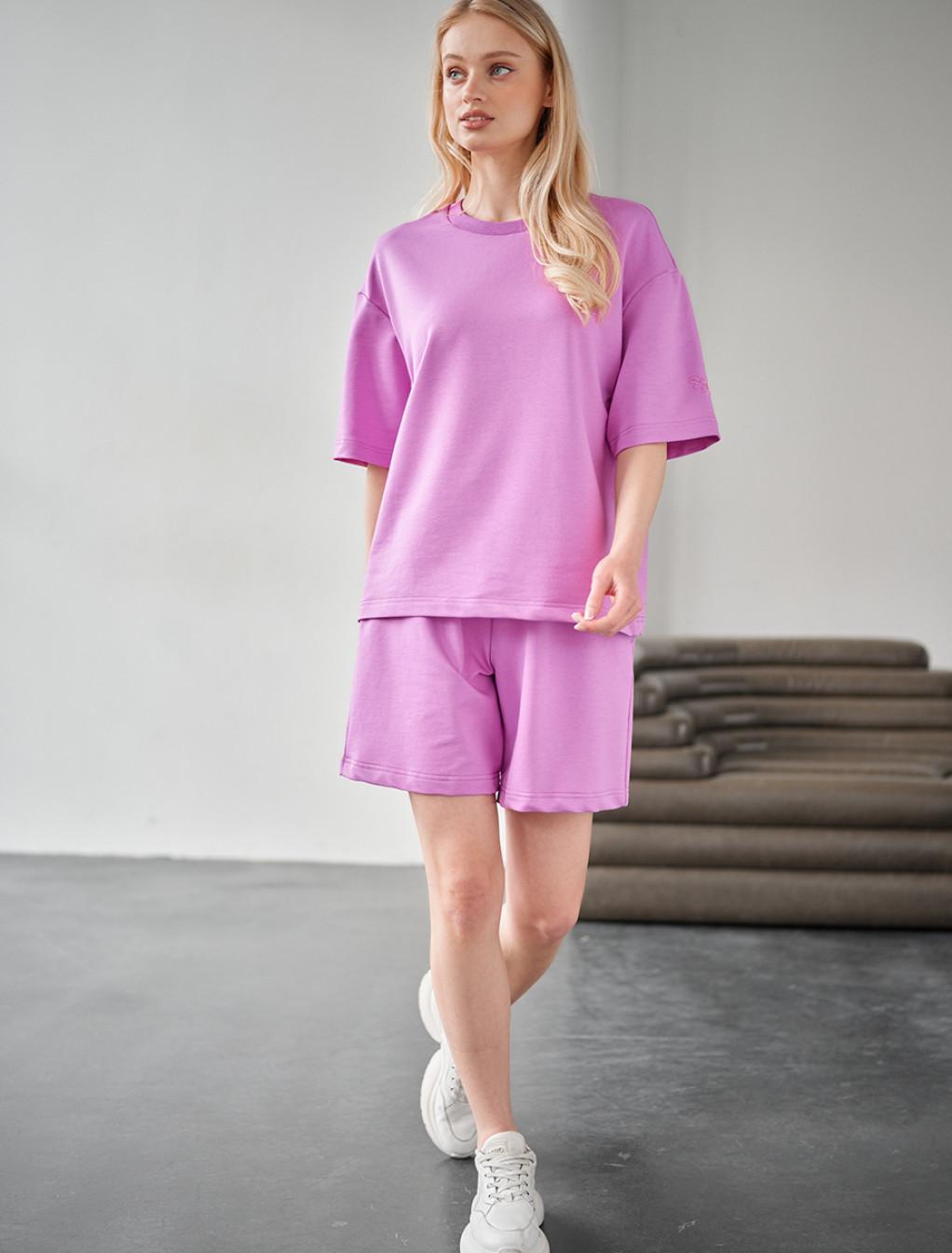 Komplet koszulka + spodenki Staff de light purple