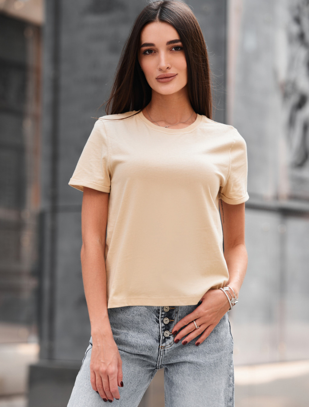 Koszulka Staff cap light beige