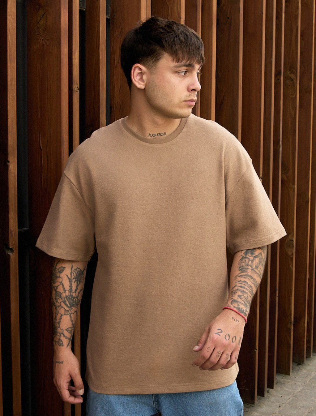 Koszulka Staff be brown oversize