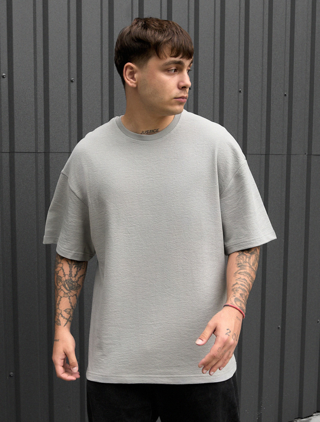Koszulka Staff be gray oversize