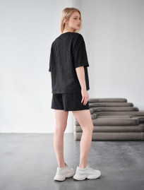 Komplet koszulka + spodenki Staff za black oversize