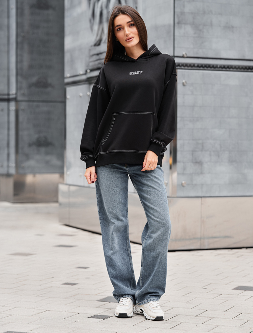 Bluza Staff ue black oversize