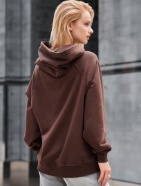 Bluza Staff amo brown logo oversize