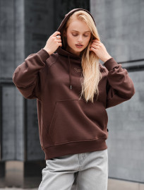Bluza Staff amo brown logo oversize