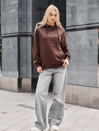 Bluza Staff amo brown logo oversize