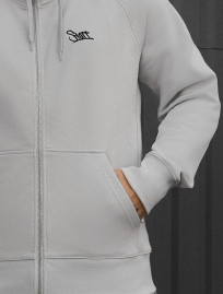 Bluza Staff light gray logo zip