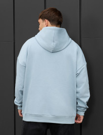 Bluza z kapturem Staff light blue oversize