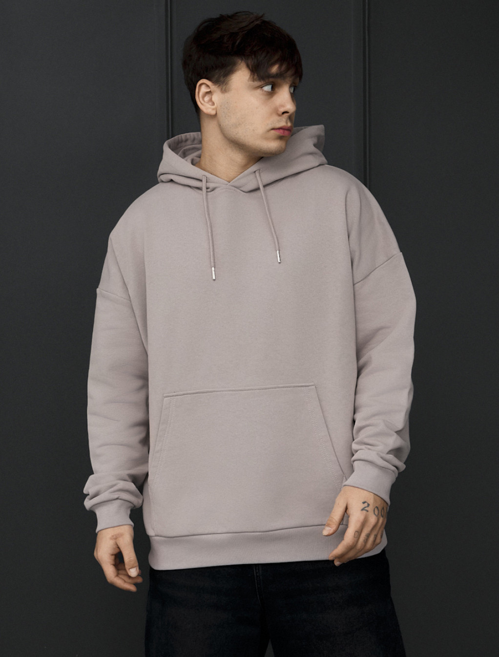 Bluza Staff light gray oversize