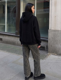 Bluza Staff amu black oversize fleece