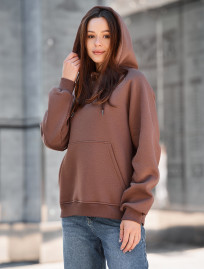 Bluza Staff amu brown oversize fleece