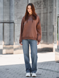 Bluza Staff amu brown oversize fleece