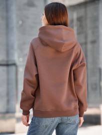 Bluza Staff amu brown oversize fleece
