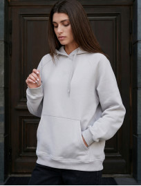 Bluza Staff amu light gray oversize fleece
