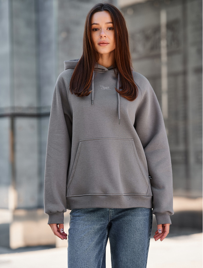 Bluza Staff amu gray oversize fleece