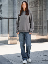 Bluza Staff amu gray oversize fleece