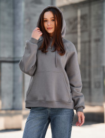Bluza Staff amu gray oversize fleece