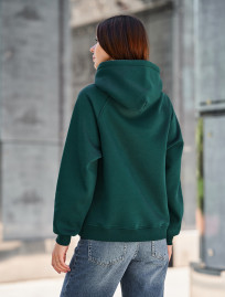 Bluza Staff amu green oversize fleece