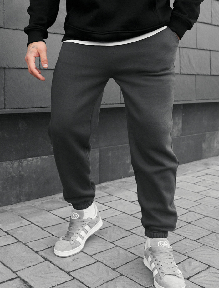 Joggery Staff fad dark gray fleece