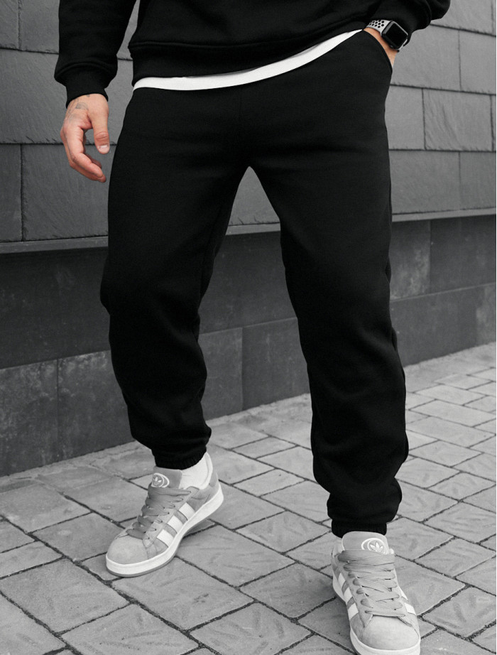 Joggery Staff fad black fleece