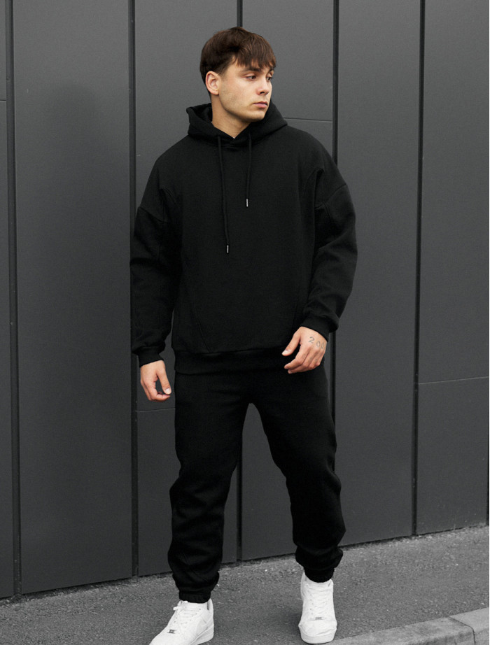 Dres Staff bel black oversize fleece