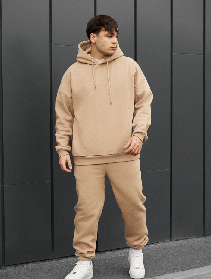 Dres Staff bel beige oversize fleece