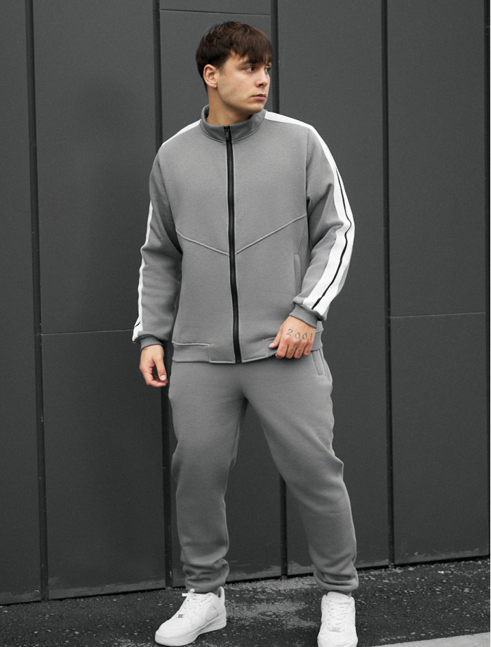 Dres Staff sav light gray zip fleece