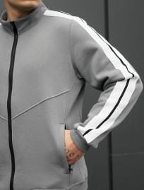 Dres Staff sav light gray zip fleece