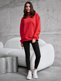 Bluza Staff red oversize fleece